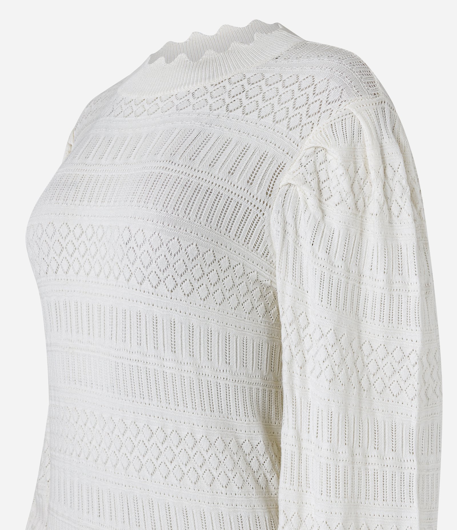 Suéter em Tricot com Pontos Diferenciados 7