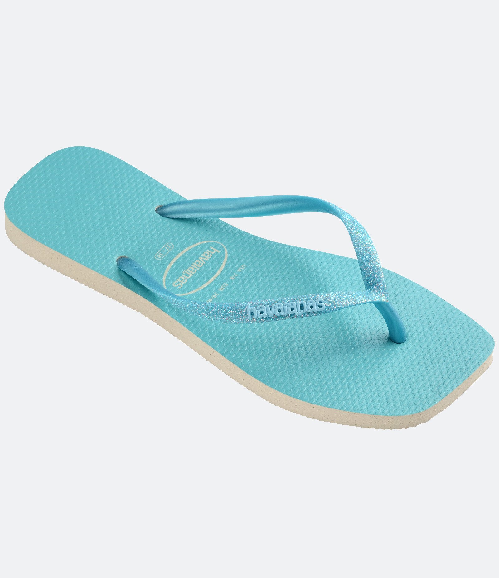 Chinelo Square Havaianas Glitter Neon Azul 2