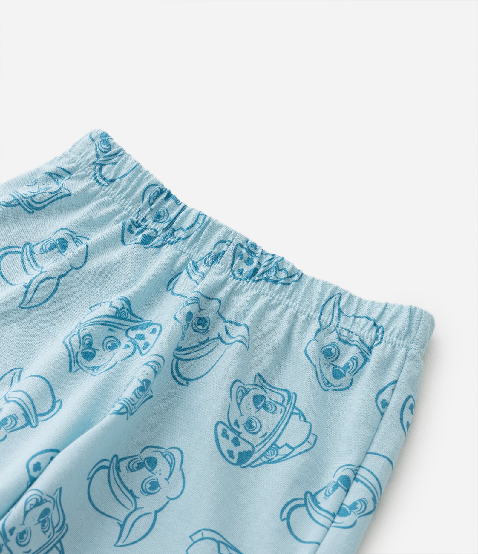 Pijama Curto em Algodão Estampa Patrulha Canina - Tam 2 a 4 Anos Azul 6