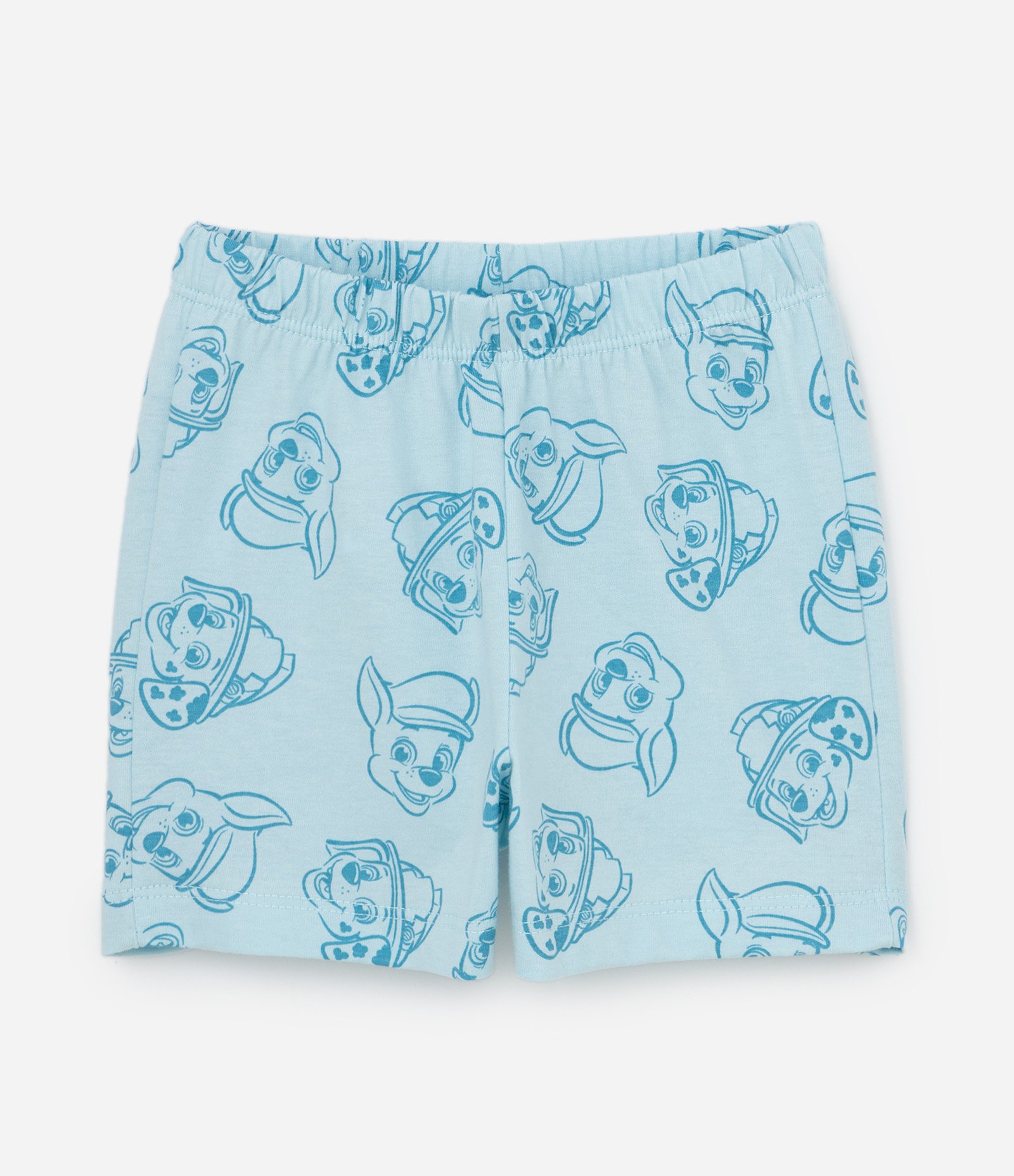 Pijama Curto em Algodão Estampa Patrulha Canina - Tam 2 a 4 Anos Azul 7