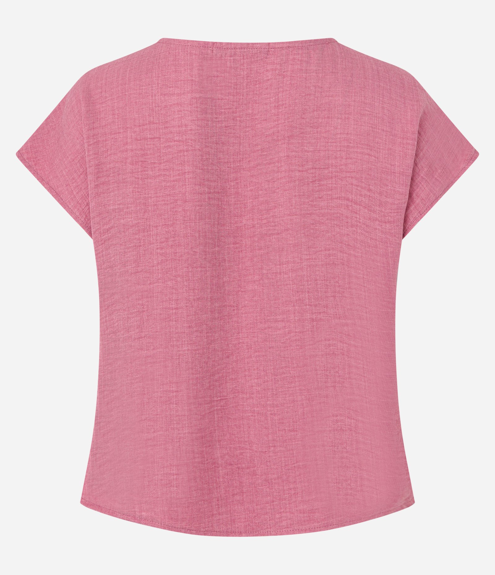 Blusa Sem Cava em Crepe com Franzido Lateral Rosa 6
