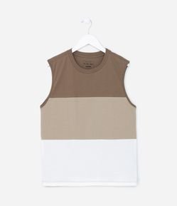 Regata Infantil com Blocos de Cores - Tam 05 a 14 Anos