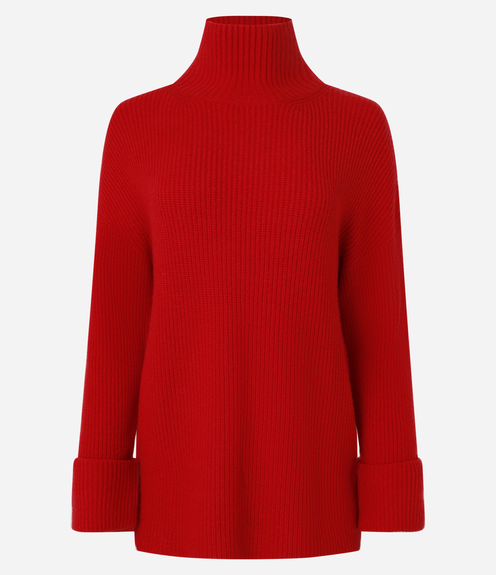 Suéter Alongado em Tricô com Transpassado nas Costas Vermelho 7