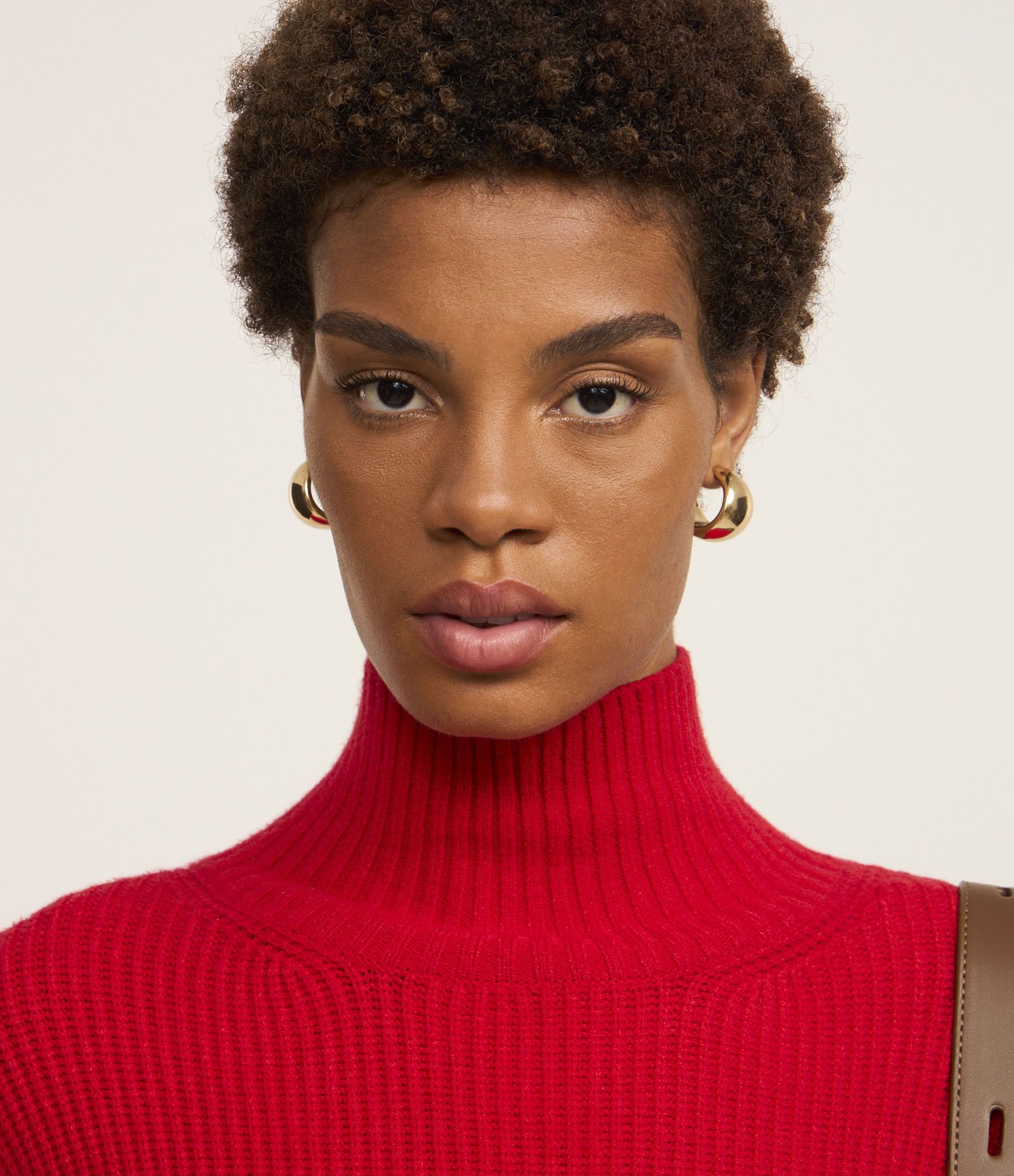 Suéter Alongado em Tricô com Transpassado nas Costas Vermelho 5