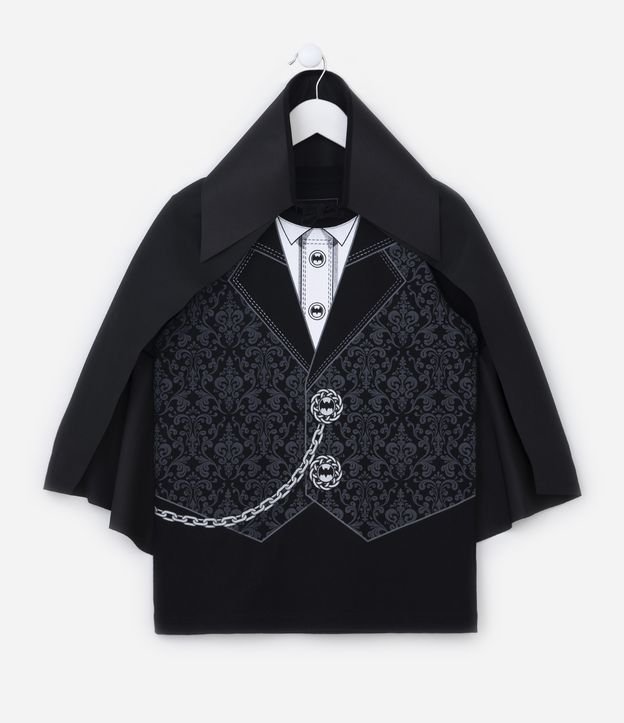 Camiseta Infantil Interativa com Estampa Drácula - Tam 5 a 12 Anos