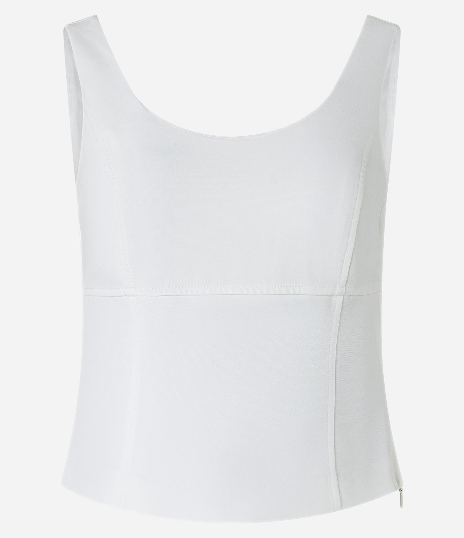 Blusa Regata Alfaiataria Estruturada Branco 5