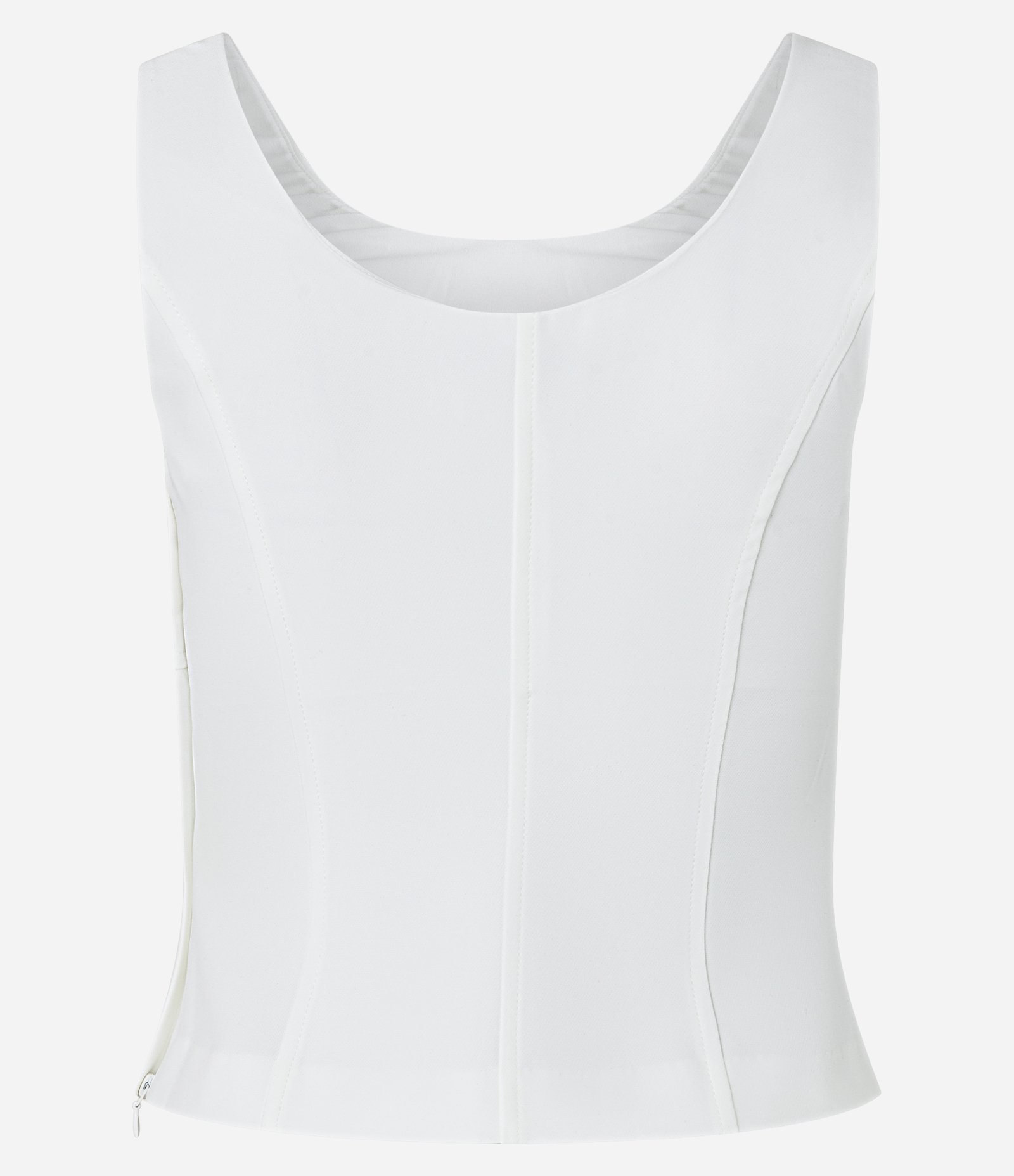 Blusa Regata Alfaiataria Estruturada Branco 6