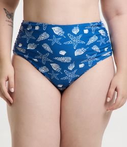 Biquíni Calcinha Hot Pants Estampa Conchas Curve & Plus Size