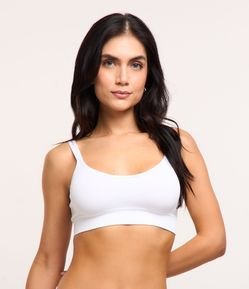 Sutiã Top em Microfibra Sem Bojo e Sem Costura