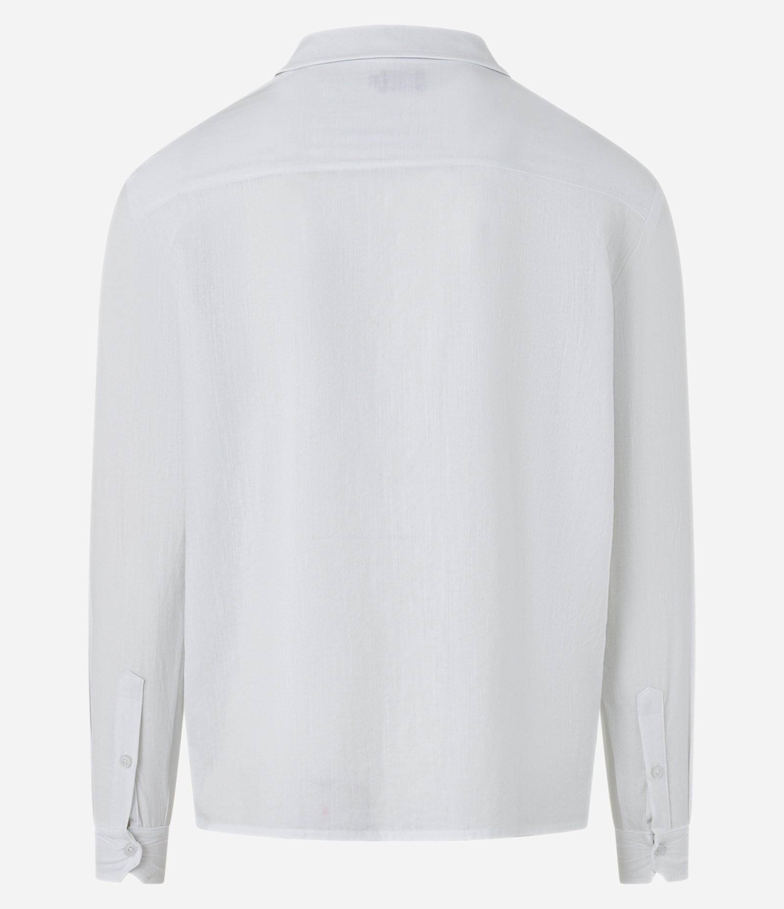 Camisa Regular em Viscolinho Gola com Lapela Branco 6