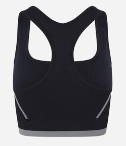 Top com Bojo sem Costura com Detalhes em Listra