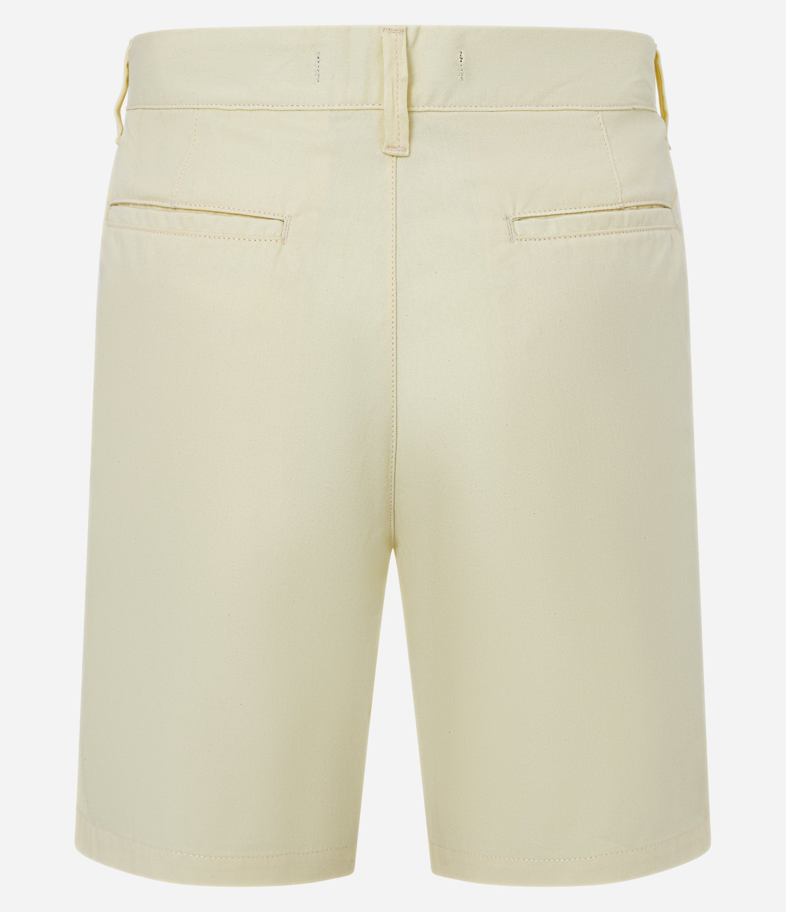 Bermuda Básica em Sarja com Passantes e Bolsos Amarelo Claro 6
