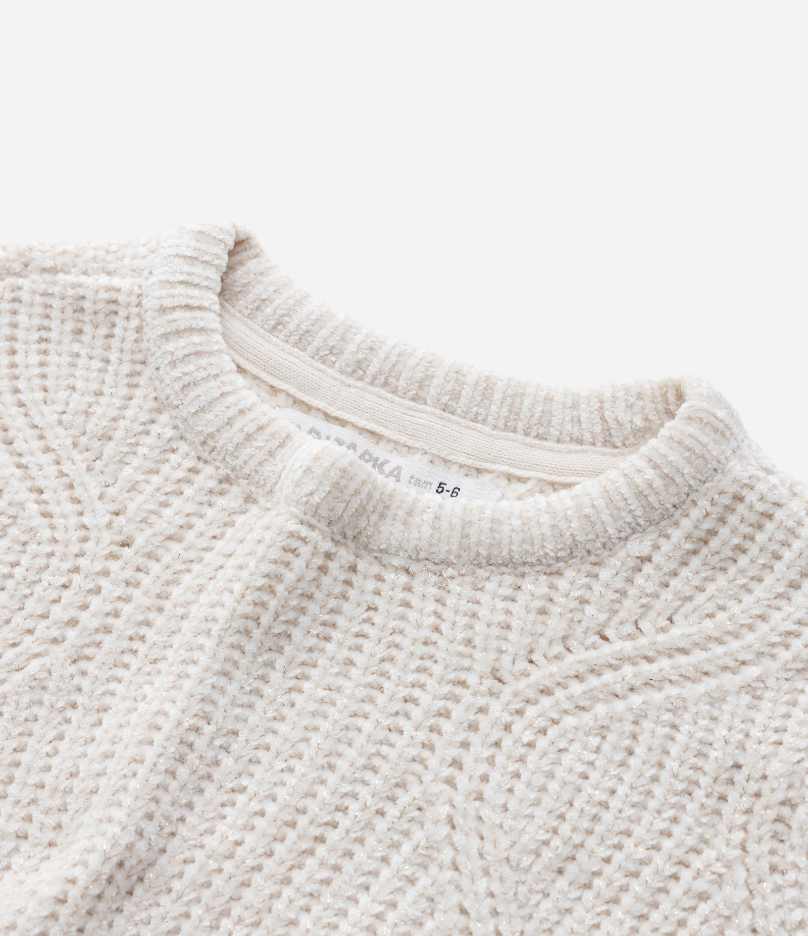 Suéter Infantil em Tricô com Textura - Tam 5 a 14 Anos Bege 4