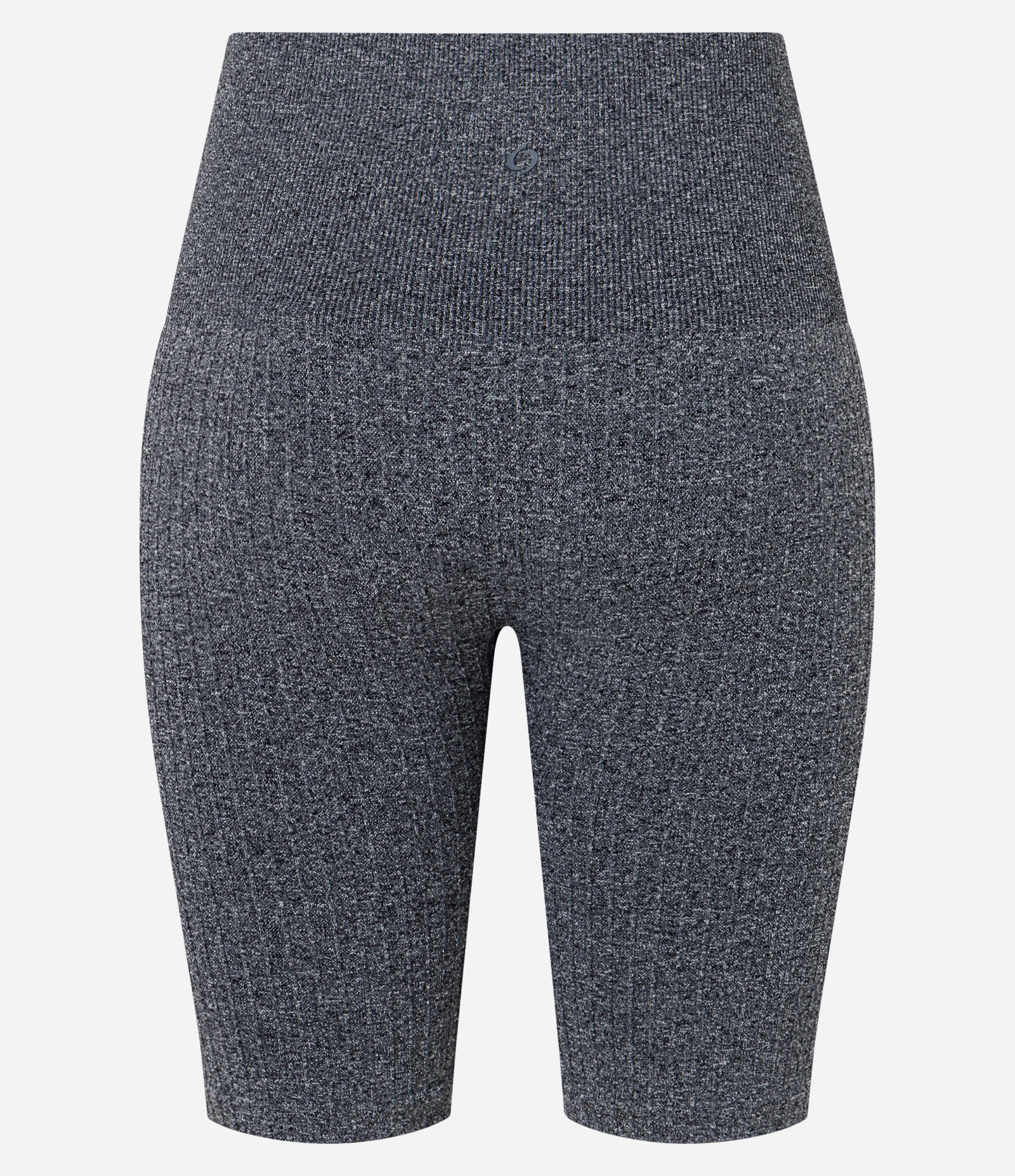 Bermuda Esportiva Canelada Seamless com Cintura Alta Cinza 6