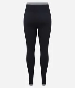 Calca Esportiva Legging Sem Costura com Cós Colorido