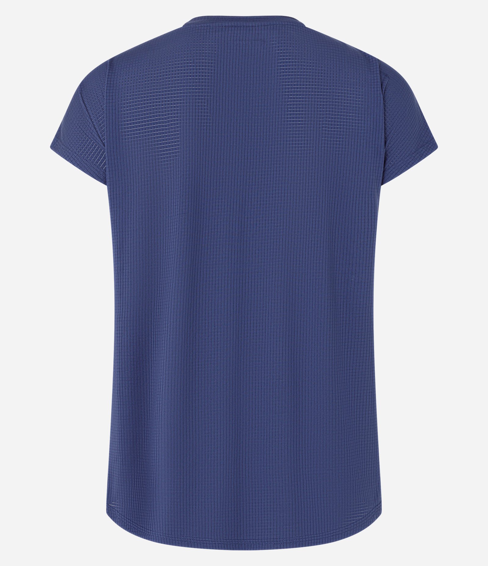 Camiseta Esportiva em Microfibra com Decote Redondo Azul Marinho 6