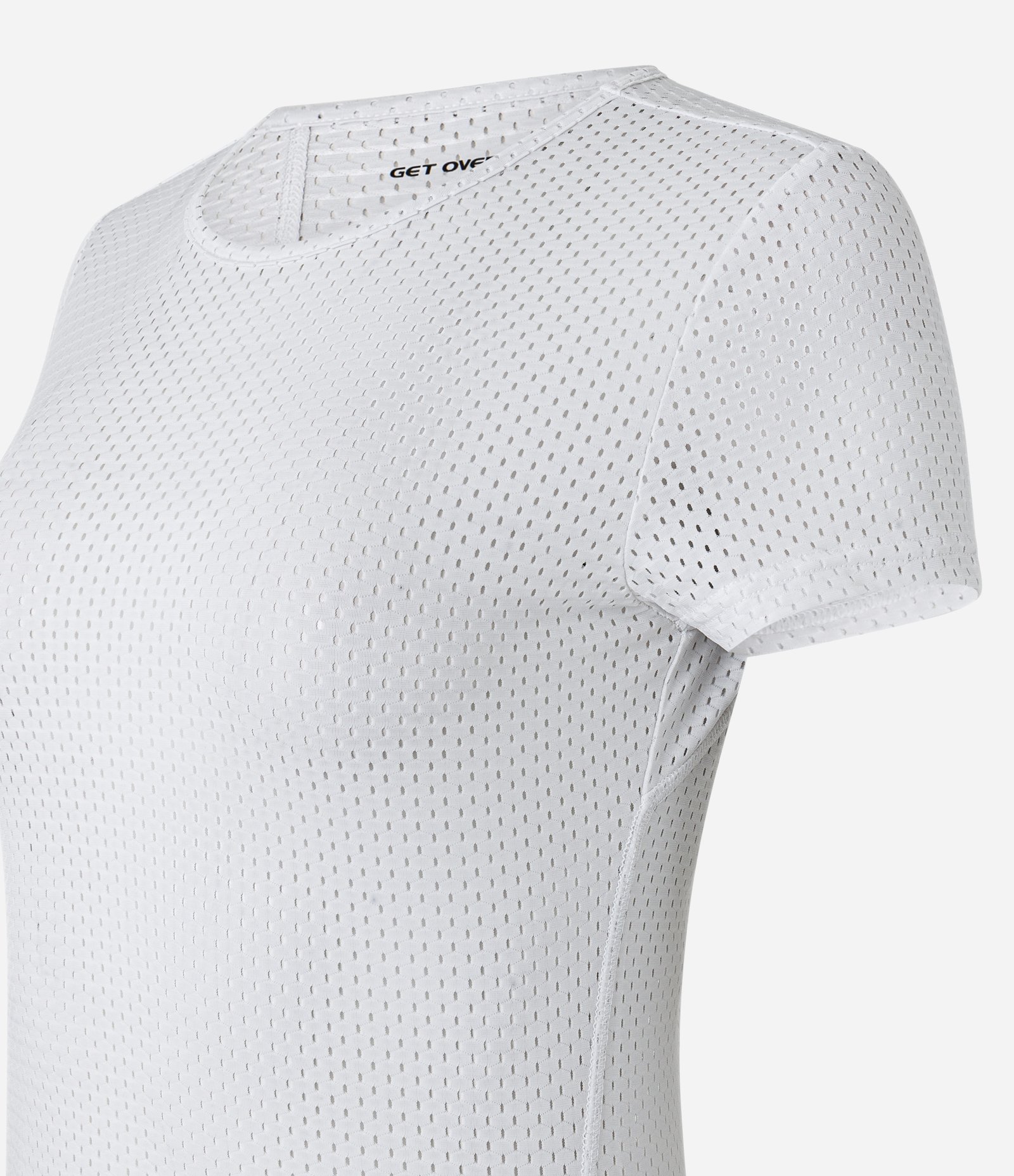 Camisa em Microfibra Tela com Recortes Branco 4