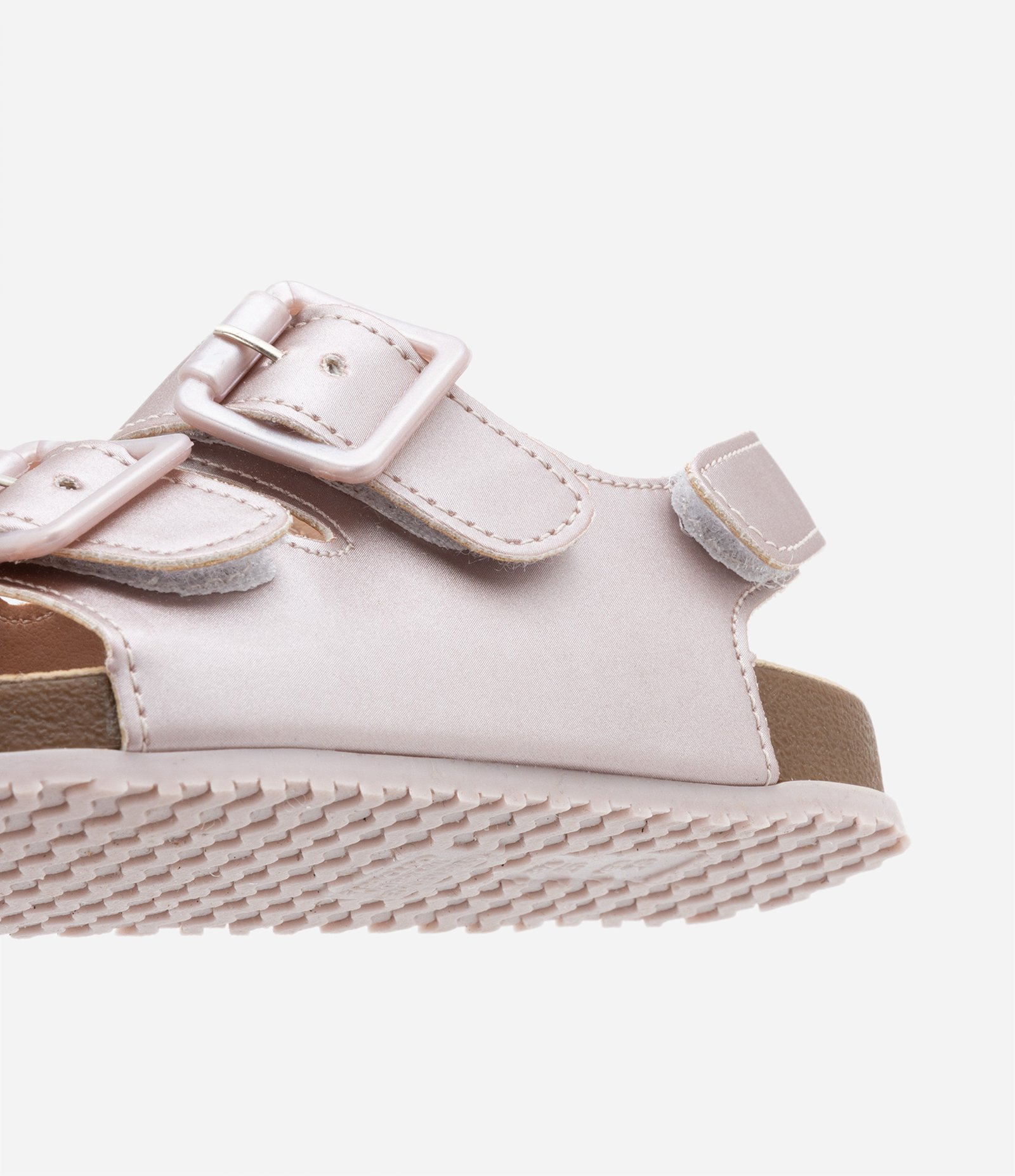 Sandália Infantil de Tiras com Textura Acetinada - Tam 20 ao 27 Rosa 4