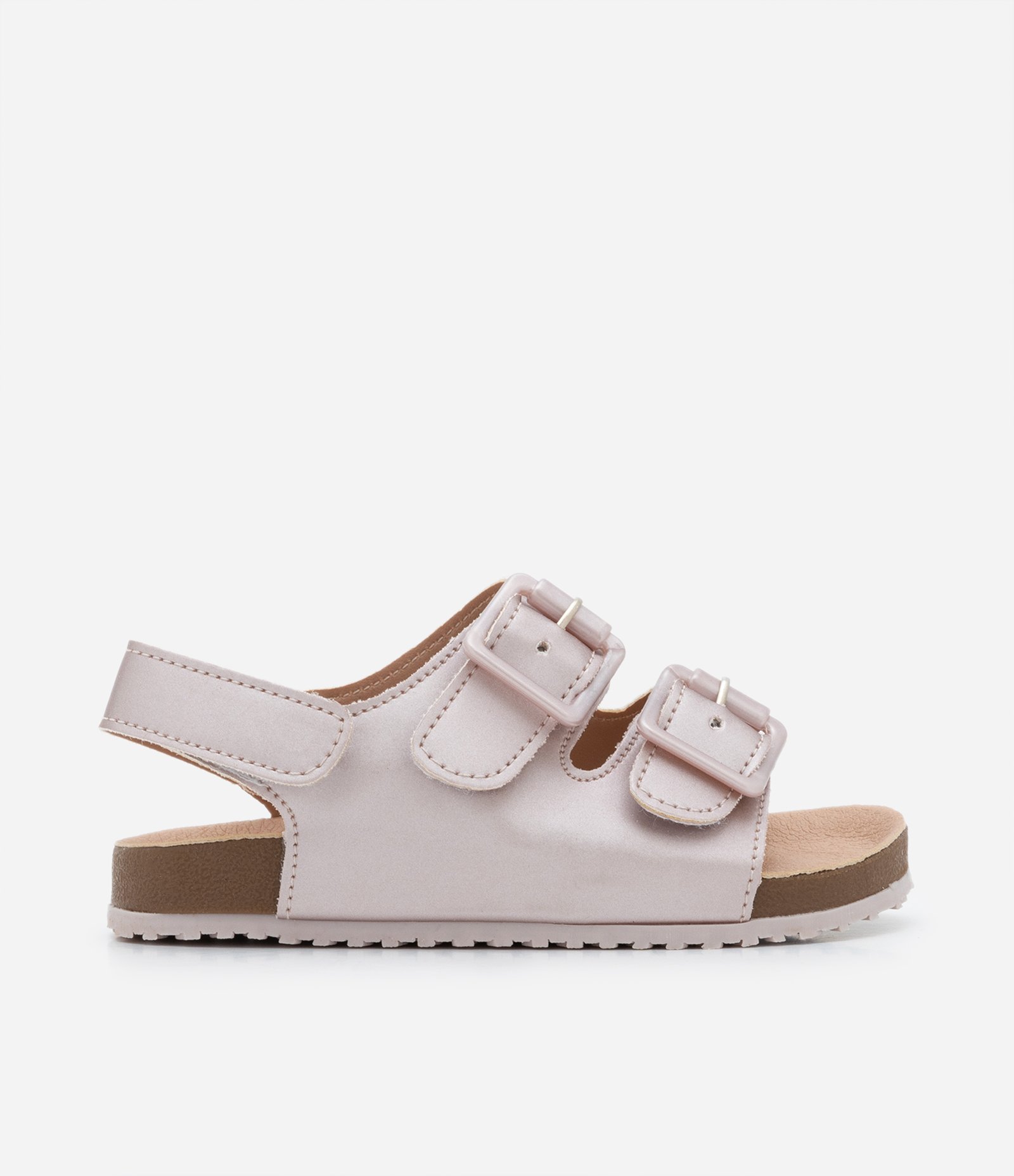 Sandália Infantil de Tiras com Textura Acetinada - Tam 20 ao 27 Rosa 6