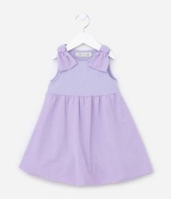 Vestido Balonê Infantil com Laços nos Ombros - Tam 1 a 5 Anos
