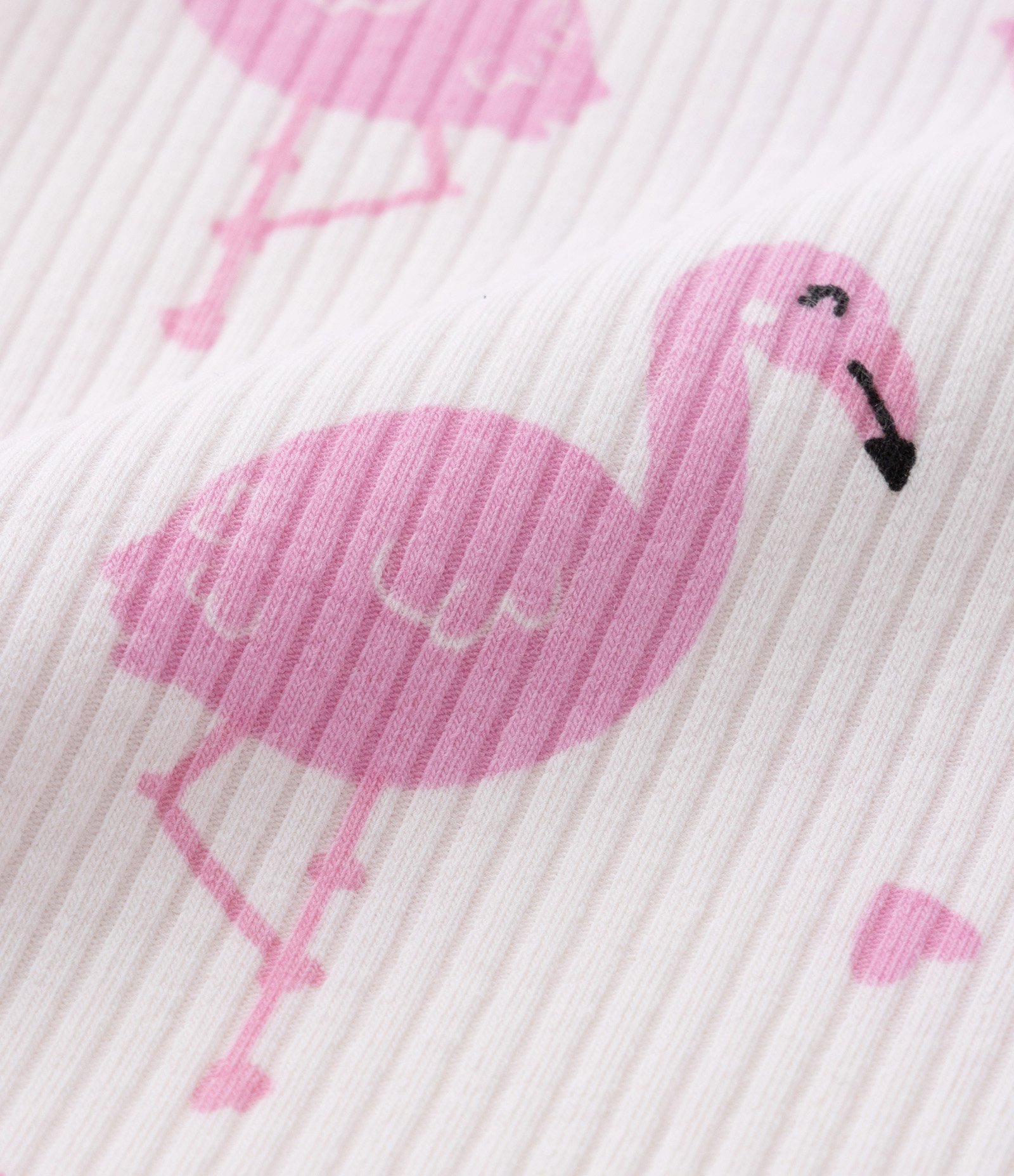 Blusa Infantil Canelada com Estampa Flamingos - Tam 1 a 5 Anos Rosa 3