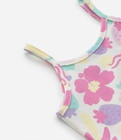 Regata Infantil com Estampa Floral - Tam 1 a 5 Anos