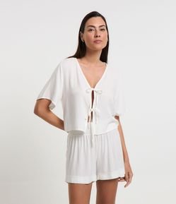 Pijama Short Doll em Viscose com Amarração