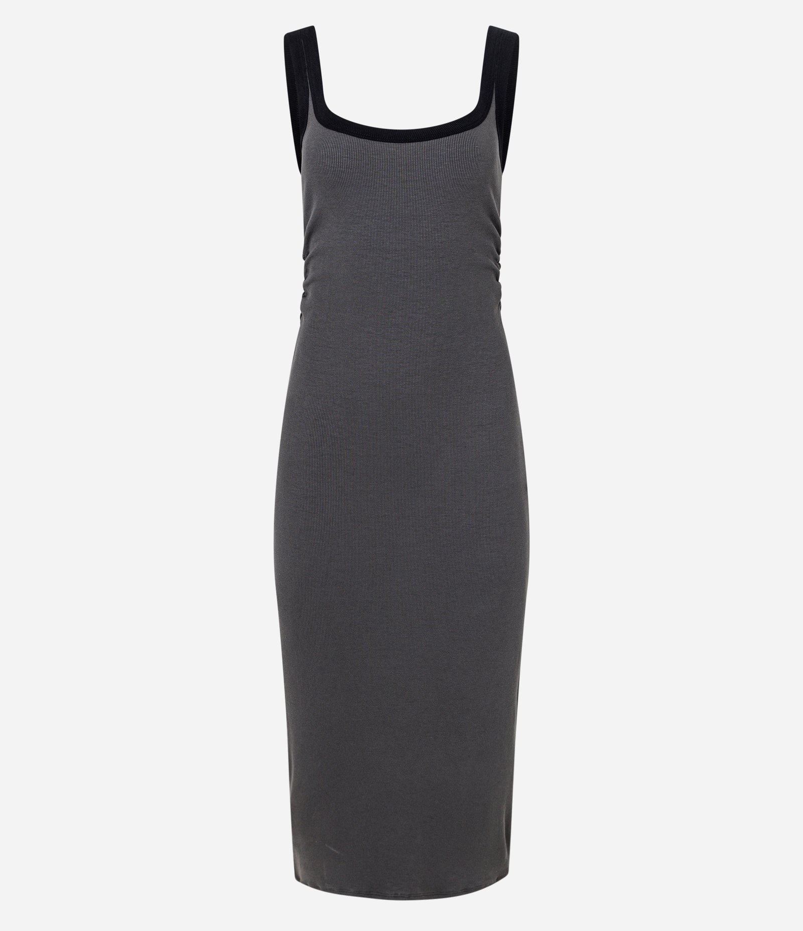 Vestido Midi Básico com Decote Quadrado 4