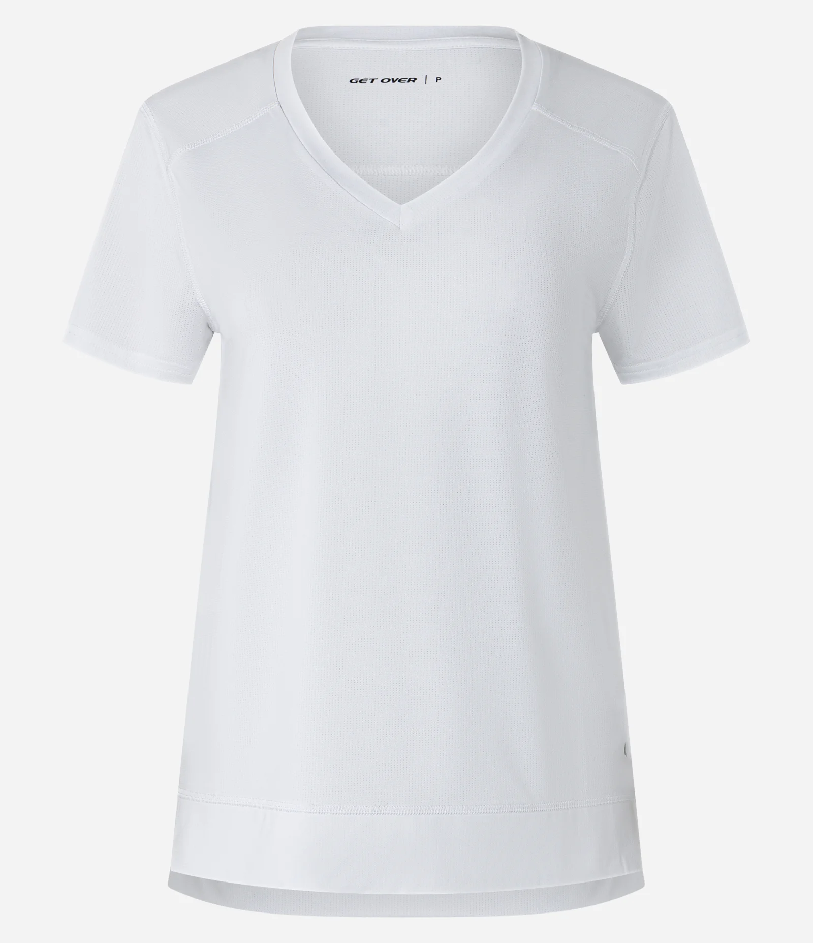 Camiseta Esportiva em Microfibra com Microfuros Branco 1
