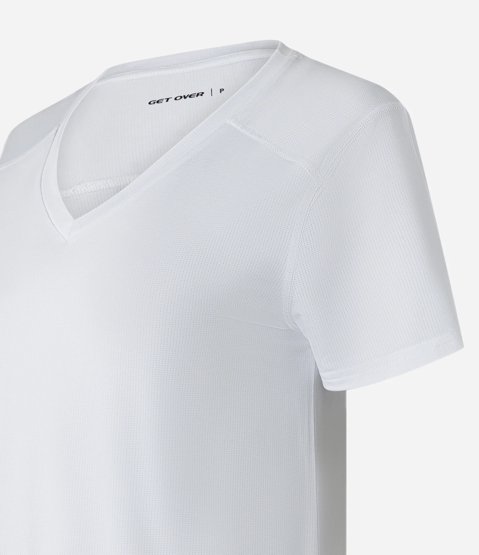 Camiseta Esportiva em Microfibra com Microfuros Branco 2