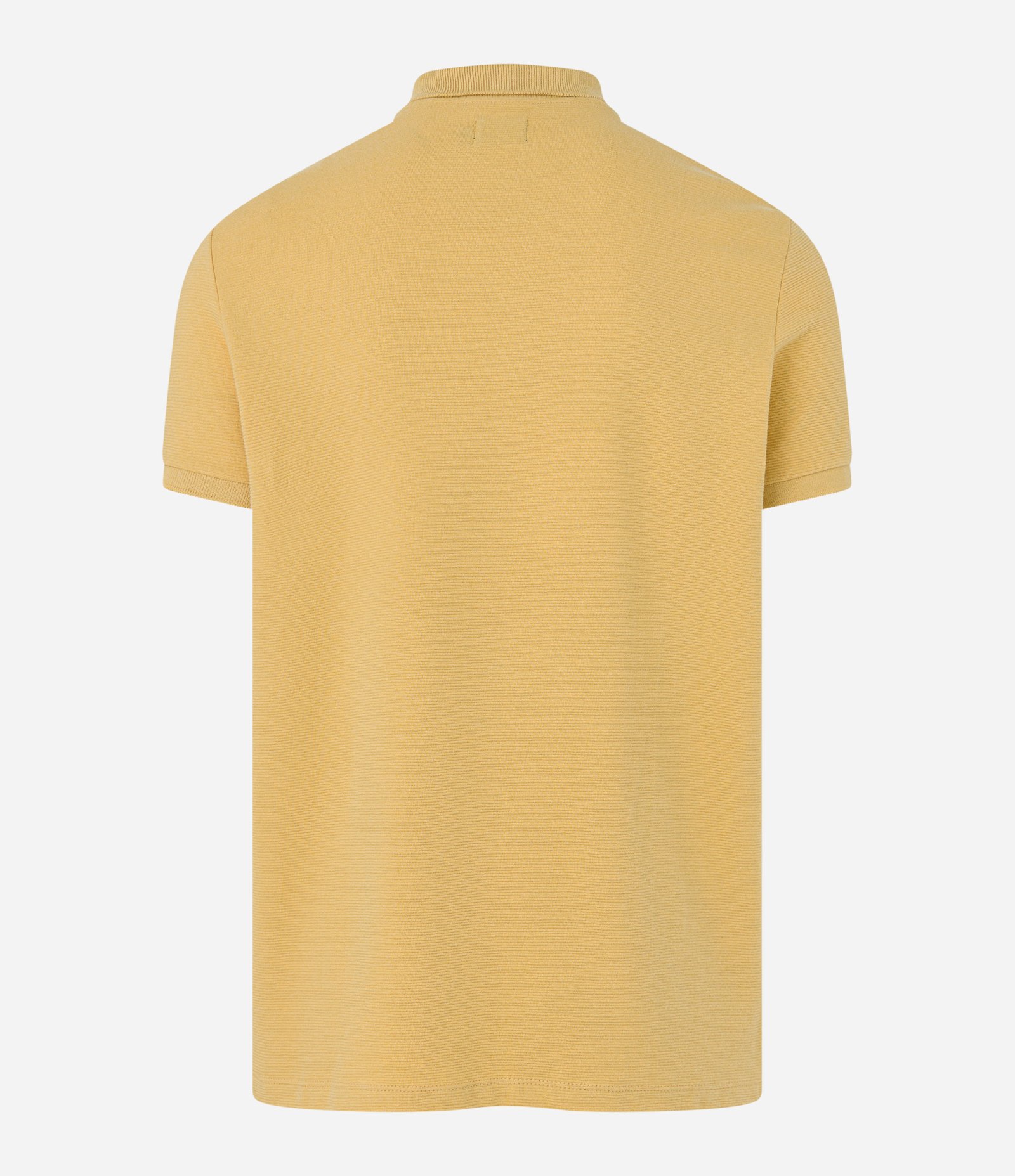 Camisa Polo em Algodão com Textura Canelada Amarelo 7