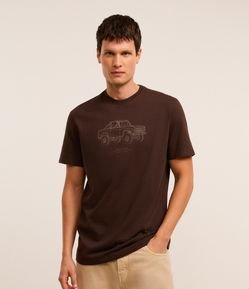 Camiseta Comfort em Algodão com Estampa Car off Road