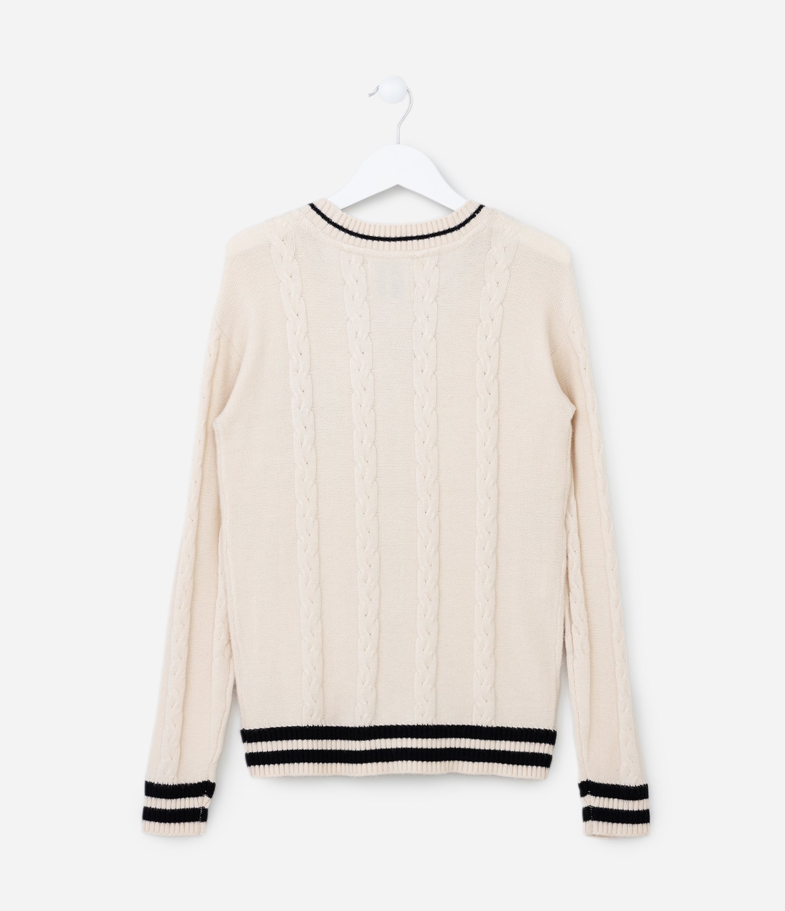 Cardigan Infantil em Tricô com Bordado Ursinho - Tam 5 a 14 Anos Bege 2