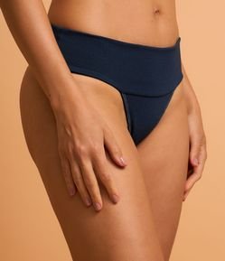 Biquíni Pala Larga texturizado com Detalhe Metalizado