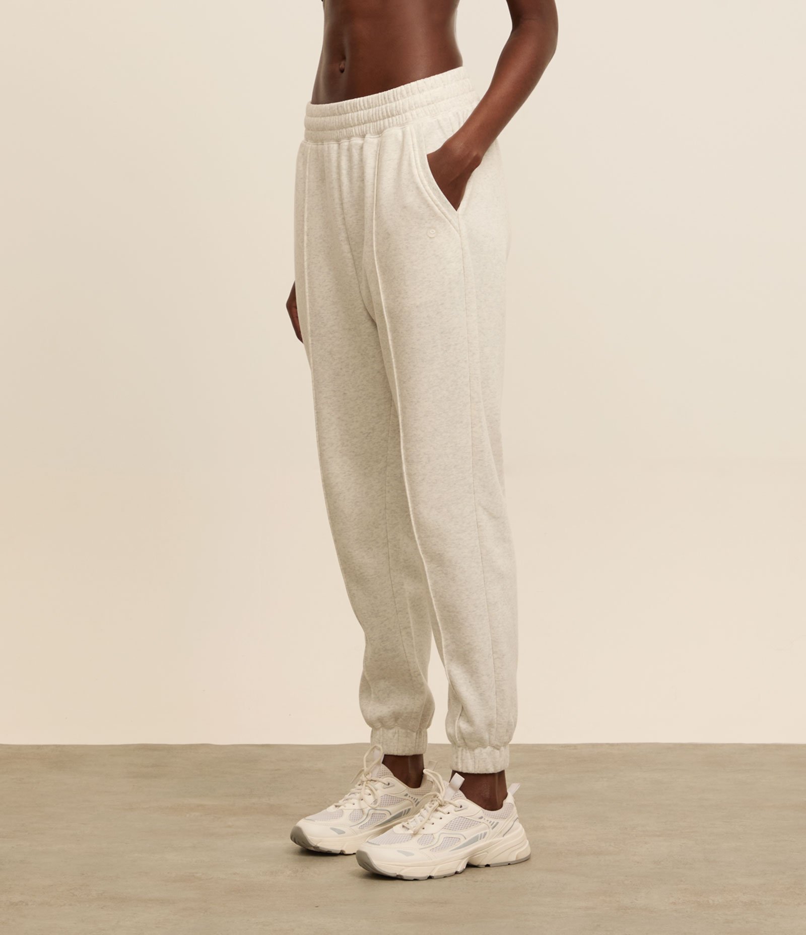 Calça Esportiva de Moletom com Friso Frontal mescla 2