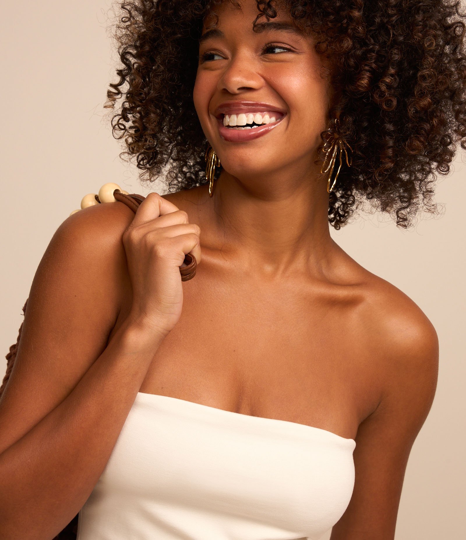 Vestido New Midi em Ponto Roma Tomara que Caia com Fenda Branco 3