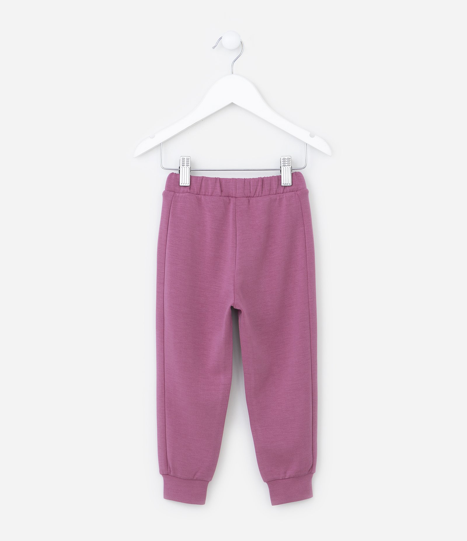 Calça Jogger Infantil em Modal com Recorte Lateral - Tam 1 a 5 Anos Rosa Escuro 2