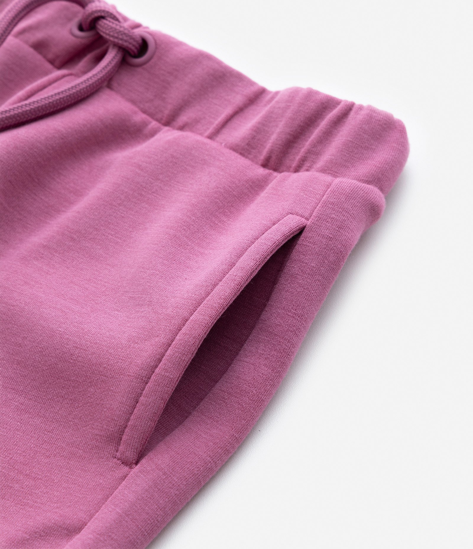 Calça Jogger Infantil em Modal com Recorte Lateral - Tam 1 a 5 Anos Rosa Escuro 5