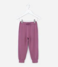 Calça Jogger Infantil em Modal com Recorte Lateral - Tam 1 a 5 Anos