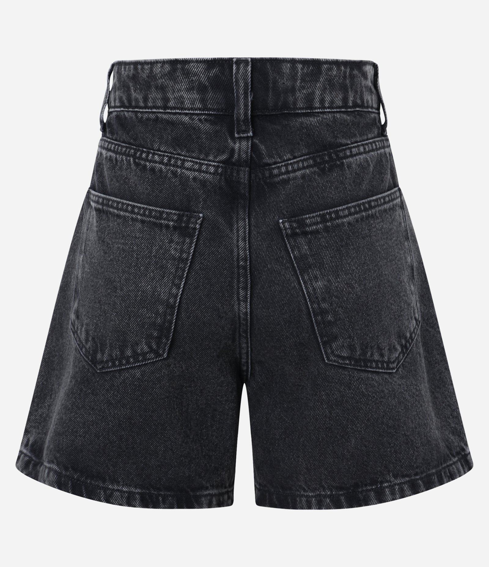 Short Mom em Jeans com Cintura Alta Preto 6