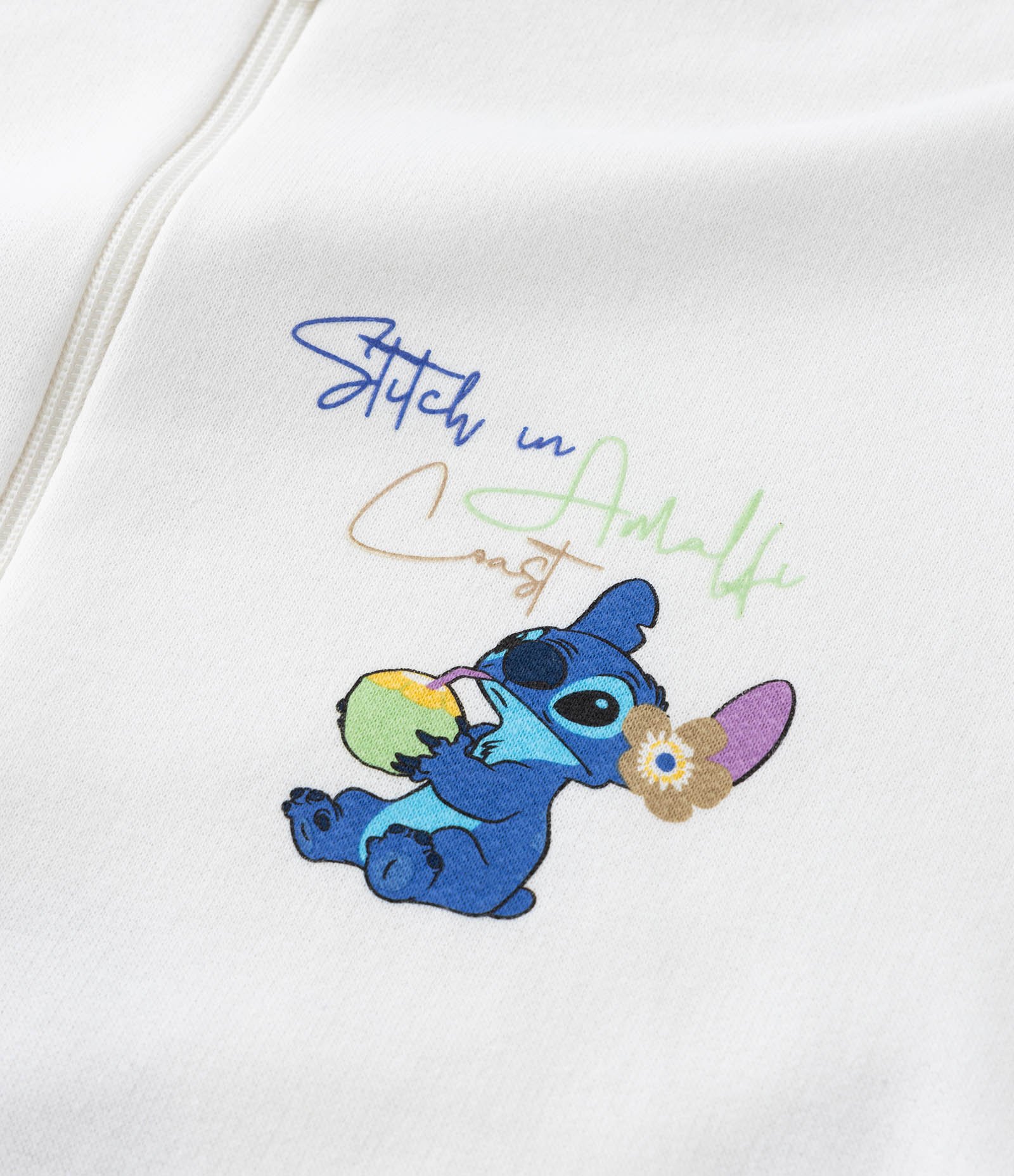 Jaqueta Infantil com Estampa do Stitch de Óculos- Tam 5 a 14 Anos Branco 5