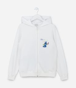 Jaqueta Infantil com Estampa do Stitch de Óculos- Tam 5 a 14 Anos