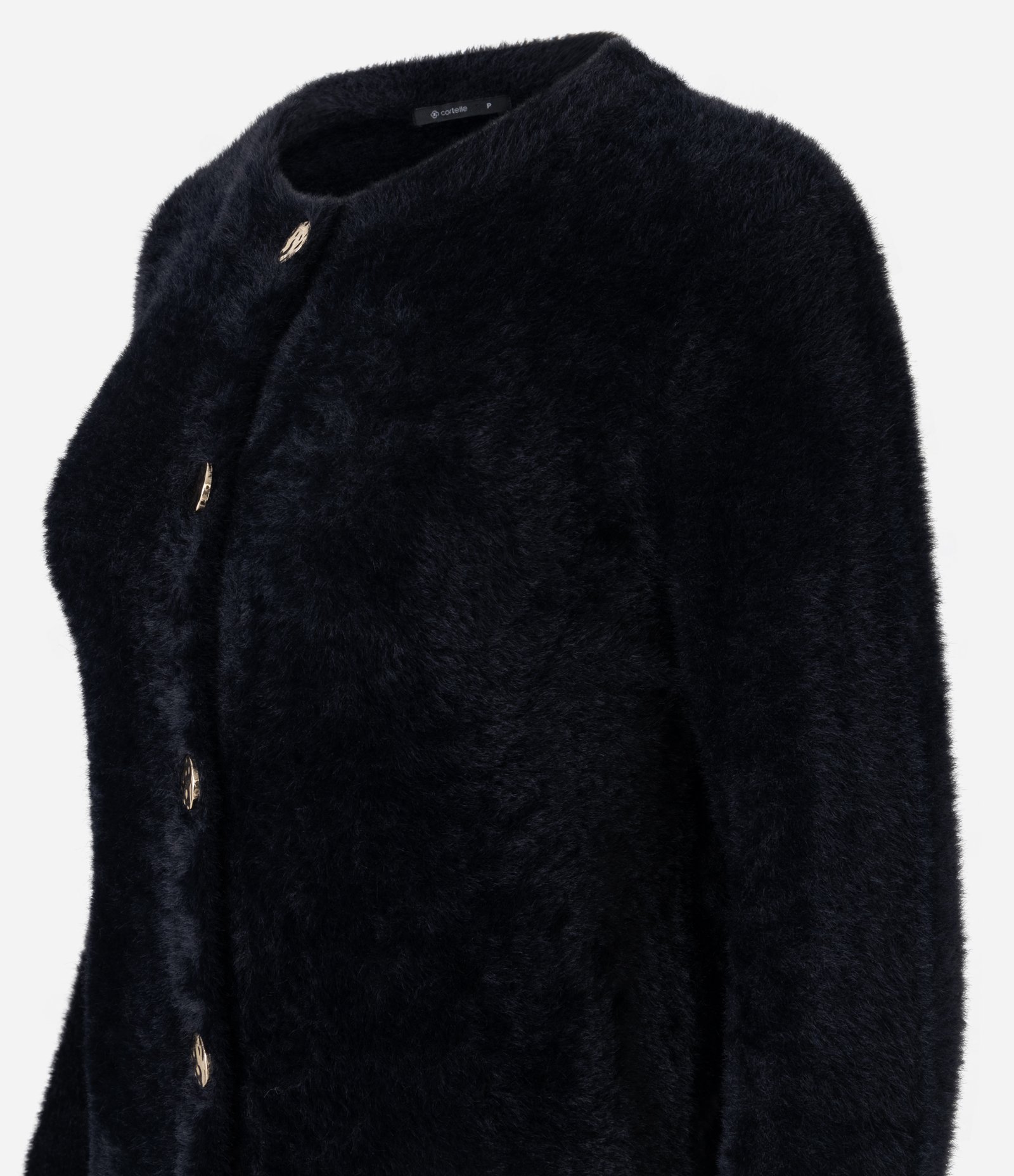 Cardigan em Poliamida Peluciada com Punhos Largos 7