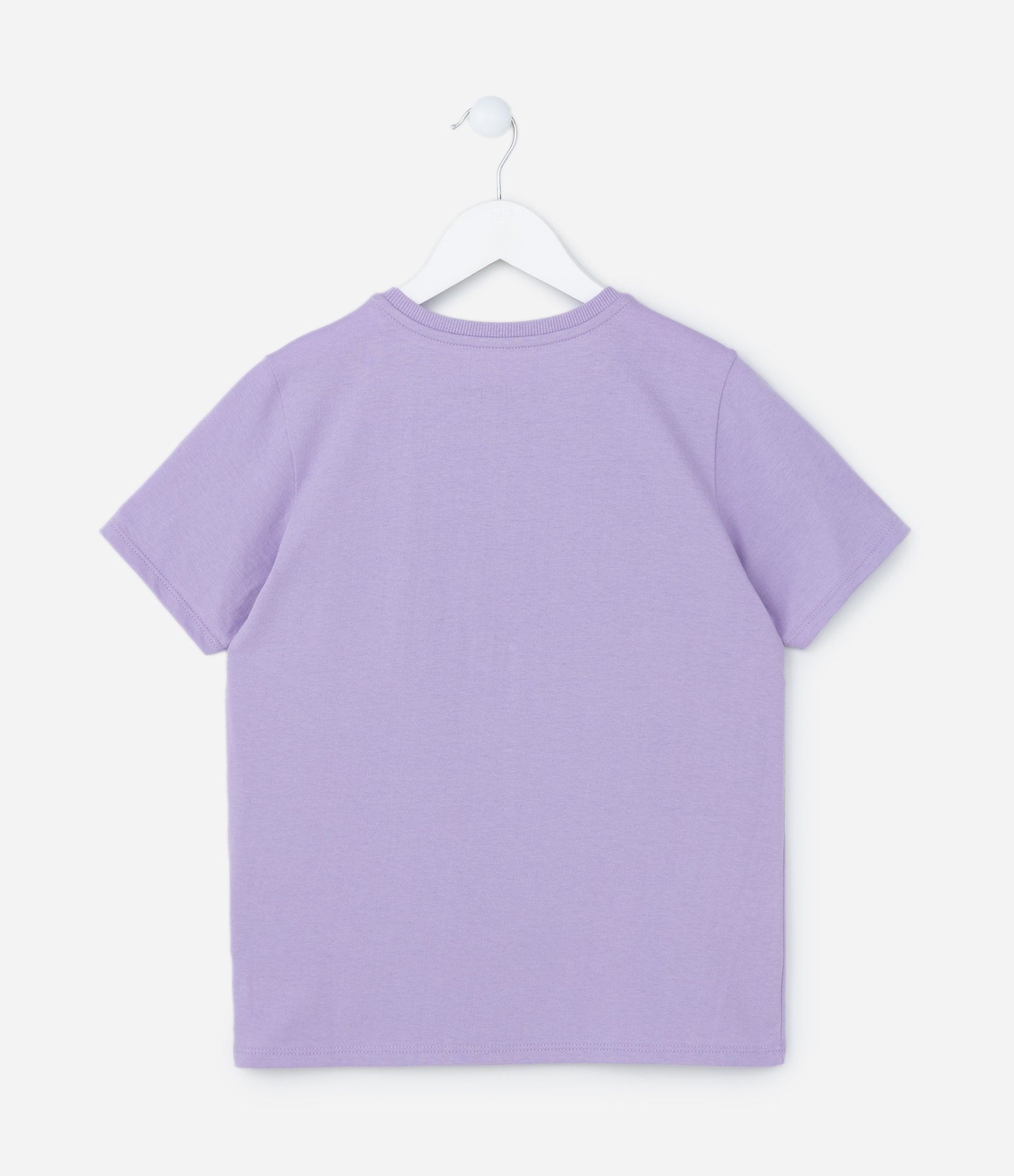 Camiseta Infantil com Estampa Hogwarts - Tam 7 a 14 Anos Lilás 2