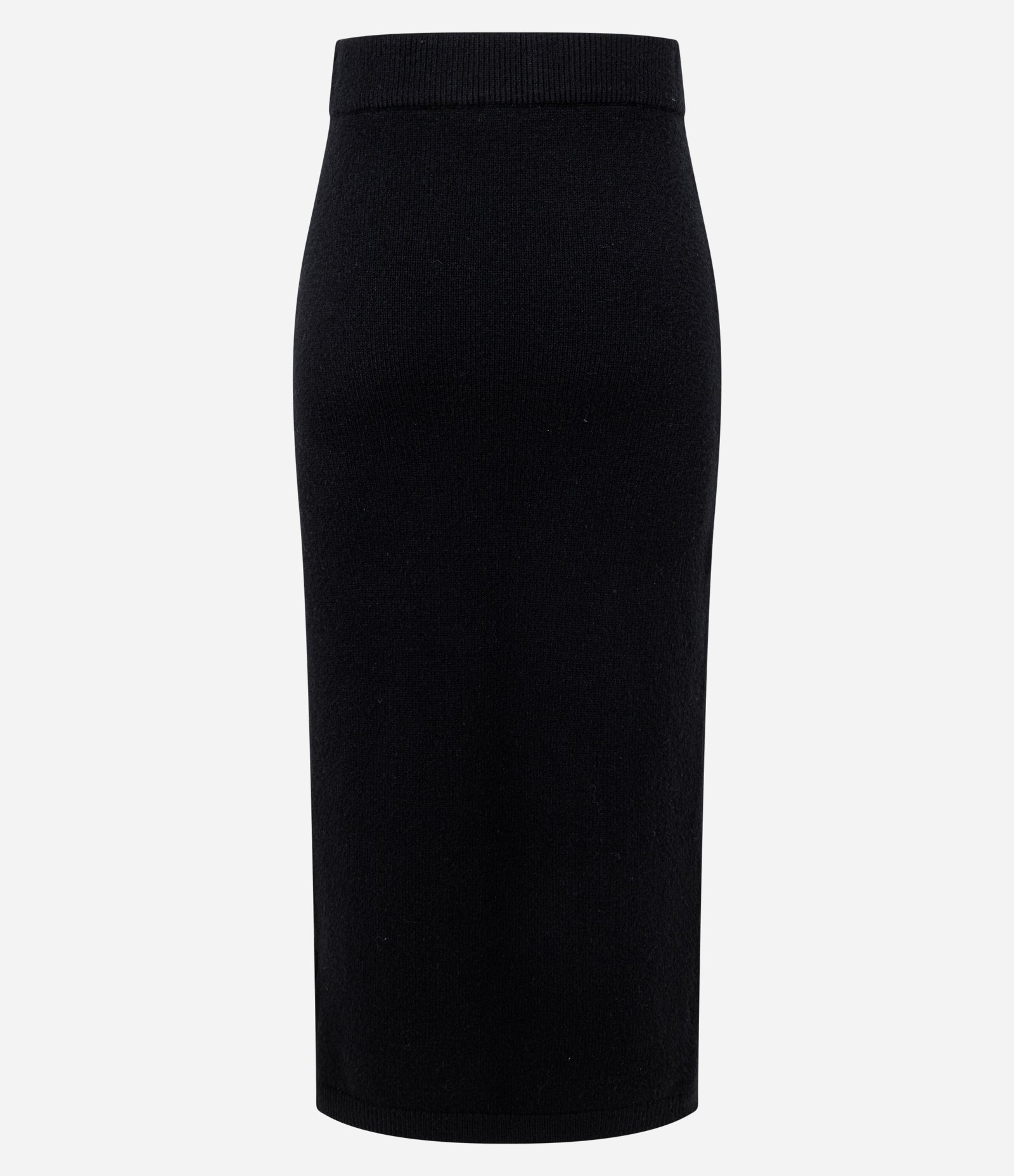 Saia Midi em Tricô com Bordado de Losangos Preto 6