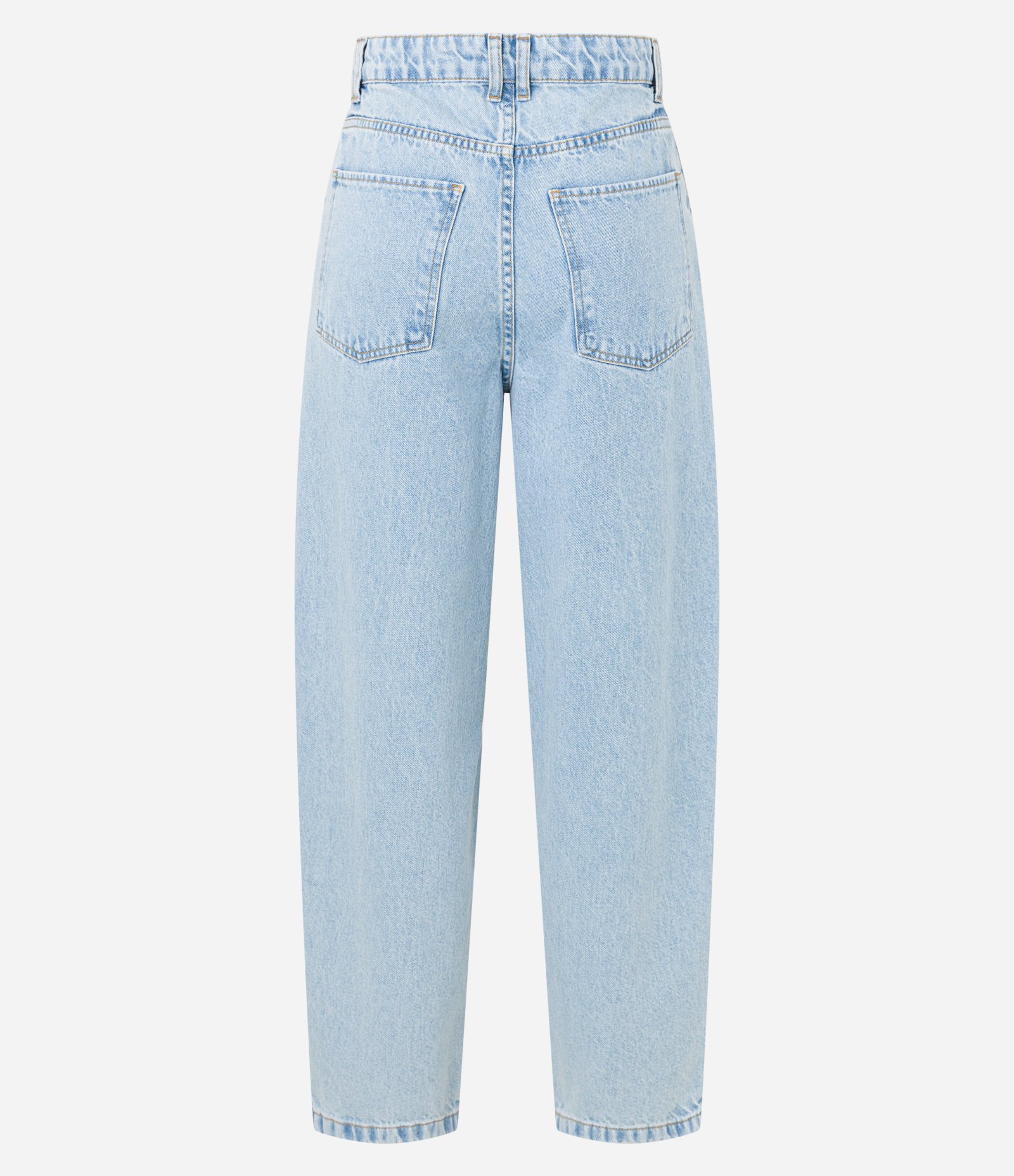 Calça Cenoura em Jeans com Cintura Alta Azul 2