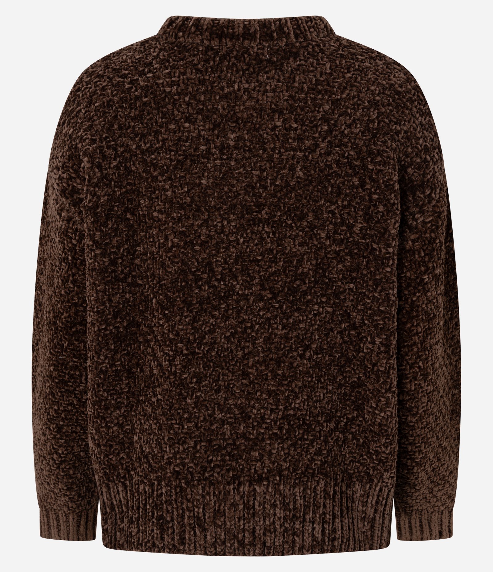 Suéter em Chenille com Gola Redonda Marrom 3