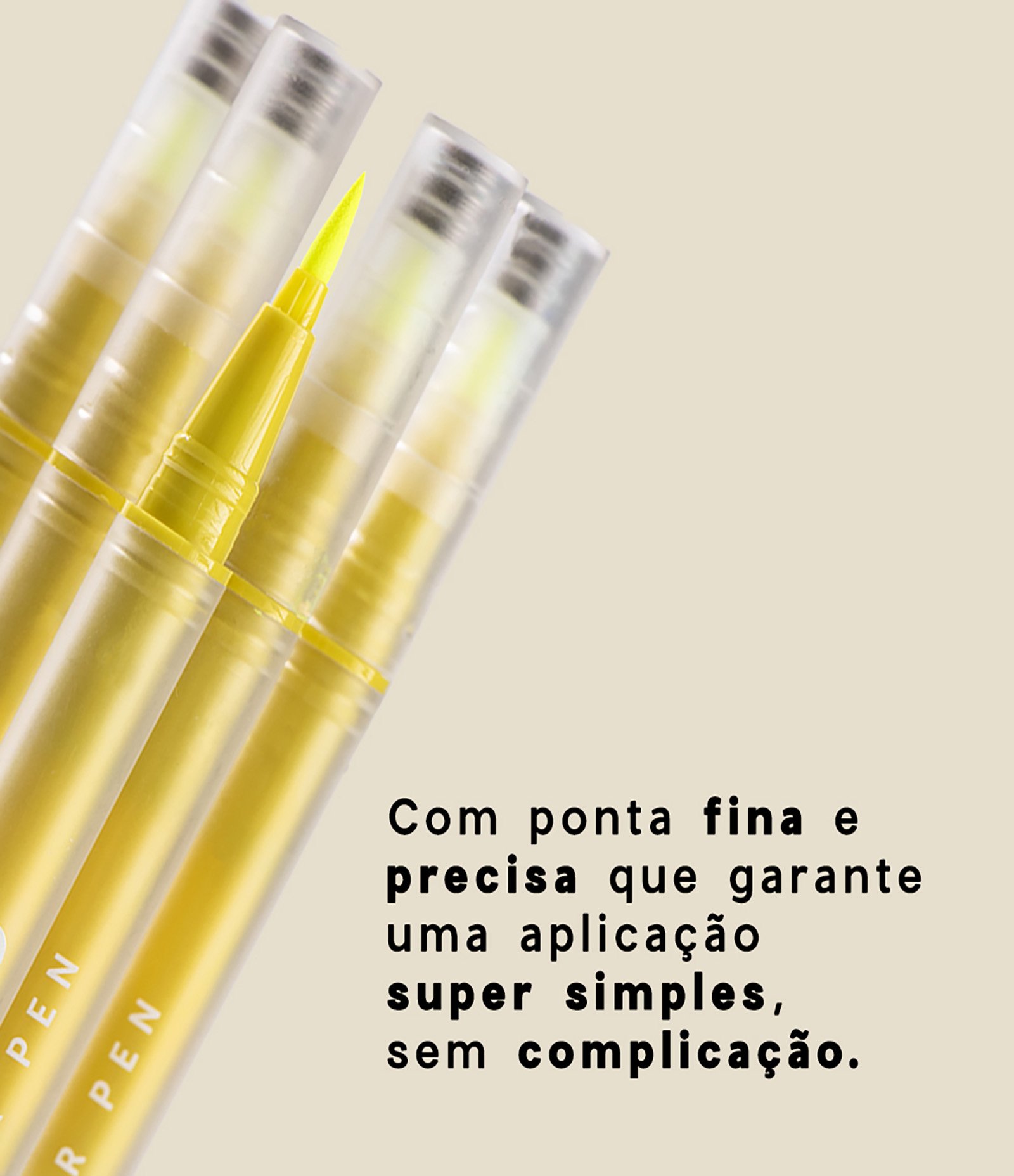 Flash Color Pen Caneta Delin Neon Océane 4 You Amarelo 7