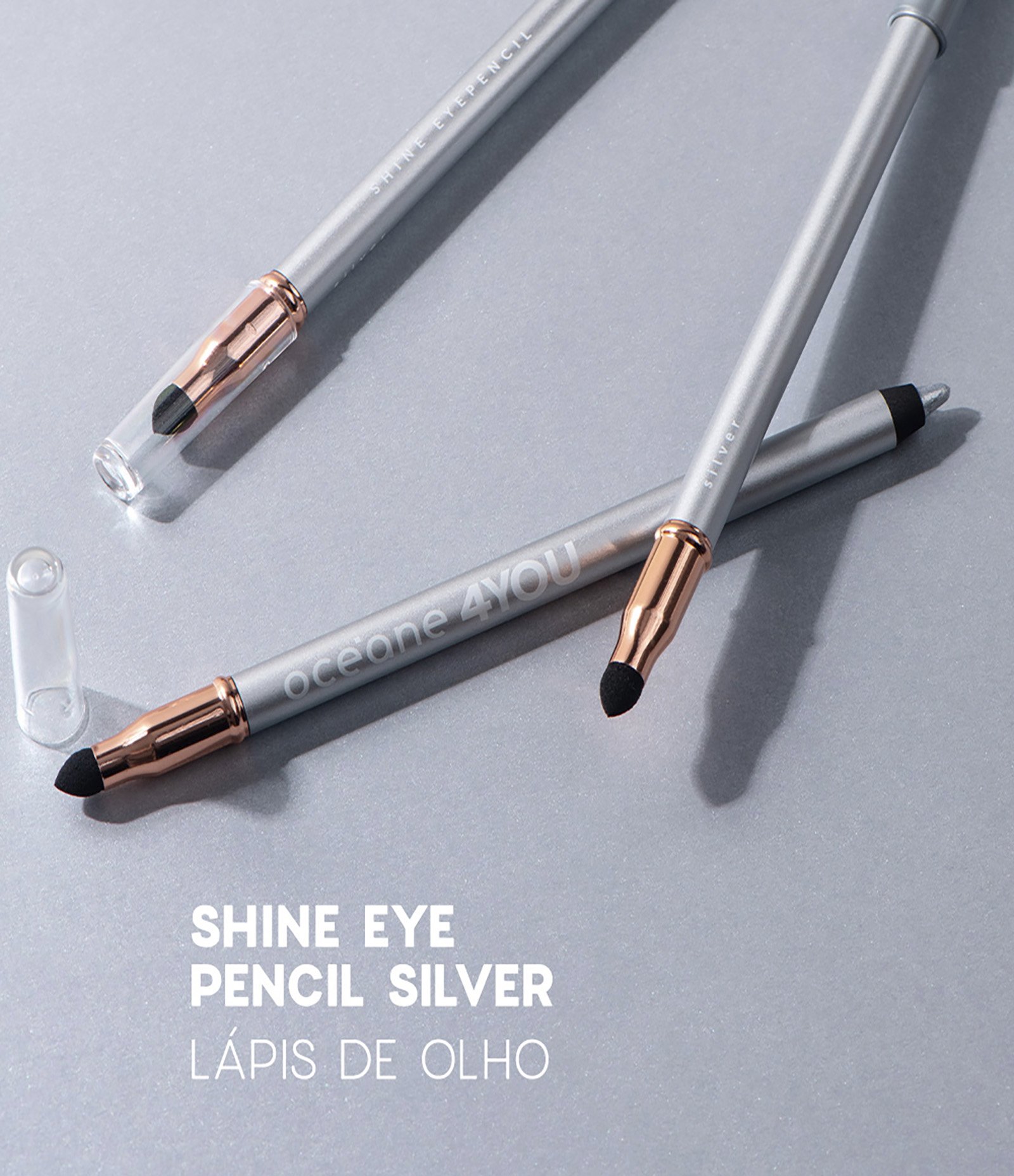 Shine Eyepencil Lápis para Olhos Océane 4 You  Prata 3