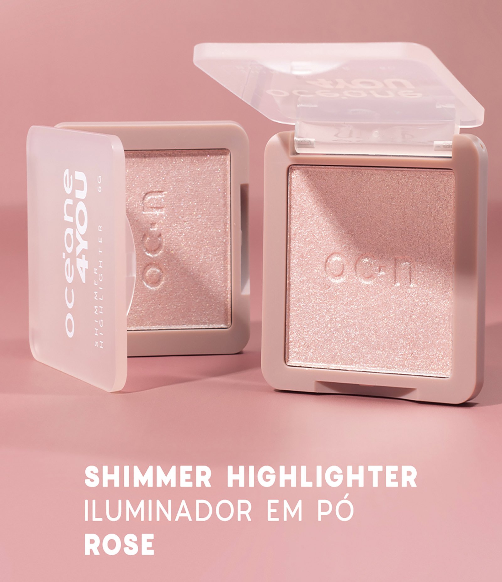 Shimmer Highlighter Iluminador em Pó Óceane 4 You Fashion 3